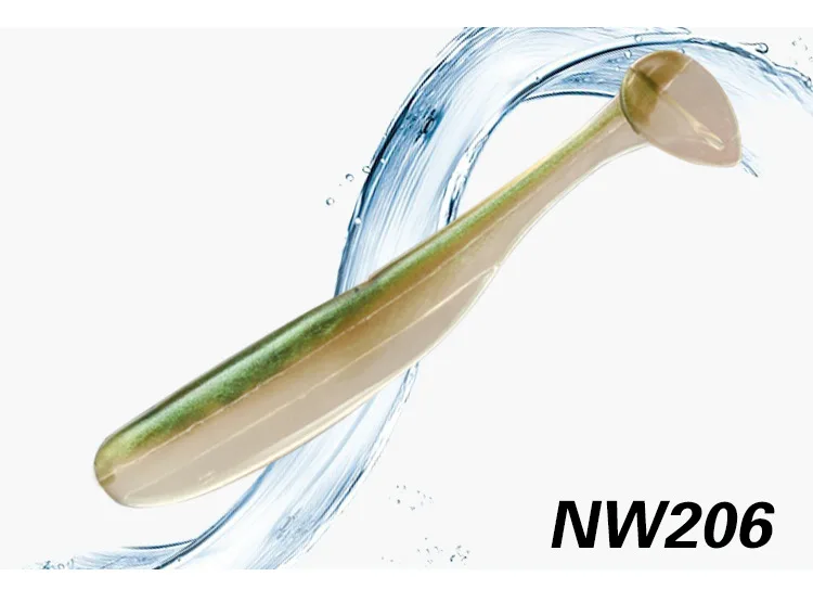 NW206 NOEBY 6 шт./лот мягкие приманки для рыбалки S3118 мягкие приманки 10 см/5 г т-хвост мягкие искусственные черви приманки 10 цветов Силиконовые Рыболовные Приманки - Цвет: NW206