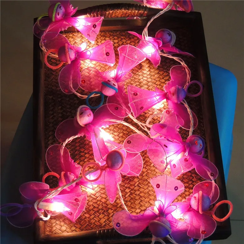 

20Led 9cm Fairy Hand Cute Little Angel AC 220V String Lights 2.5m LED Decoration For Christmas Garland New Year gerlyanda 2017