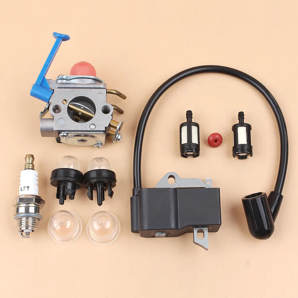 

Carburetor Ignition Coil Primer Bulb Kit For HUSQVARNA 124L 125L 125LD 128CD 128LD 128LDX 128R Trimmer Brushcutters 545046701