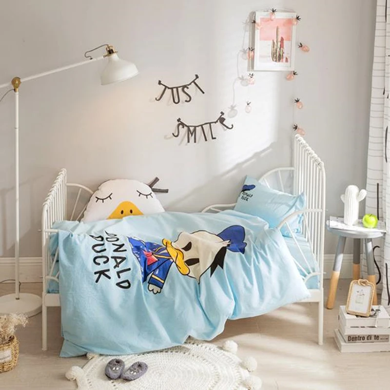 Комплект постельного белья из 3 предметов для детей, комплект дышащего детского постельного белья s для кроваток С Рисунком Слона, одеяло в кроватку, съемный комплект постельного белья для малышей