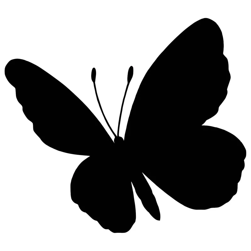 Download 14.6*12.9CM Lucky Butterfly Silhouette Decorative Car ...