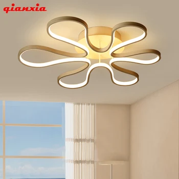 

Modern LED chandelier lighting living room bedroom dining room lamp ceiling white chandelier 90-260V home lighting