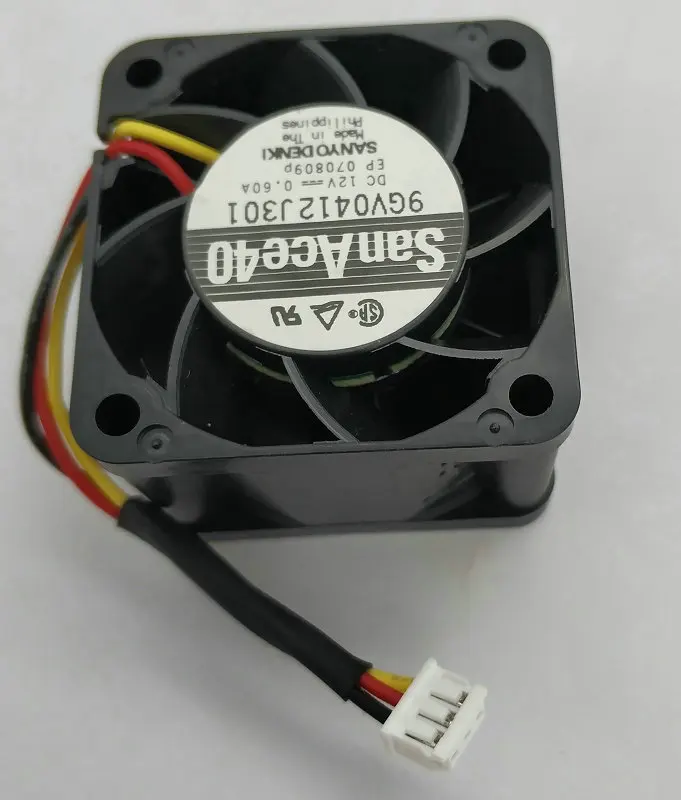 Sanyo 4 см 4028 12v 0.6a 9GV0412J301 40x40x28 мм 3 провода Вентилятор охлаждения