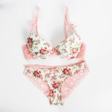 Сексуальный комплект с бюстгальтером, Розовый Шелковый кружевной сексуальный комплект нижнего белья, прозрачные трусики большого размера, комплект женского нижнего белья, полые трусики, комплекты с бюстгальтером пуш-ап