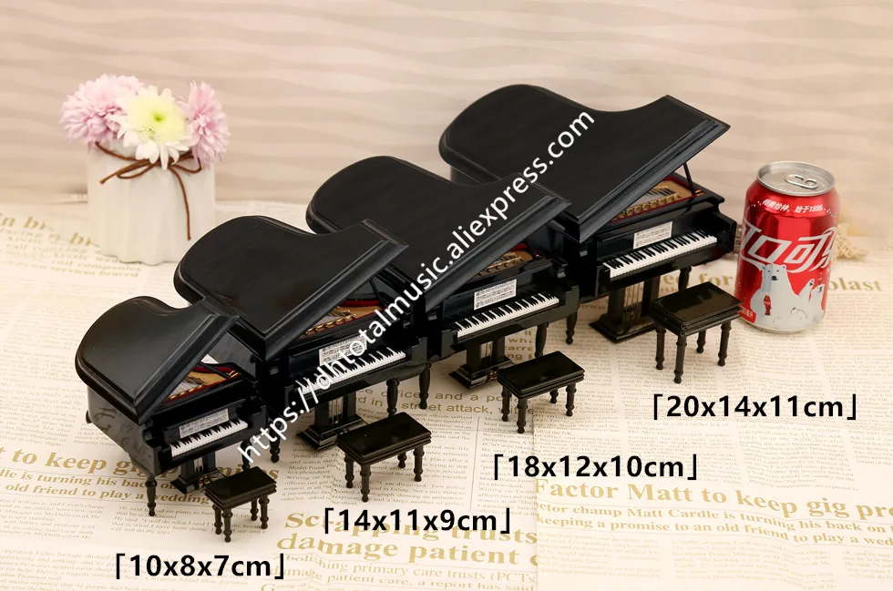 Personalized Mini Piano Model Miniature Piano Musical Instrument Replica Ornaments Christmas Gift Home Decoration Gift