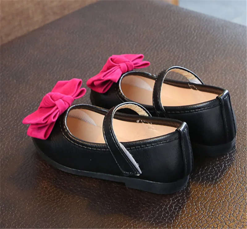 Xinfstreet обувь для девочек Кожа Милый Бант маленькие дети обувь для девочек детская дизайнерская принцесса обувь для девочек размер 21-36