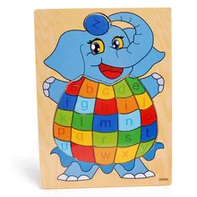 Supply wooden toys, elephants letters puzzle, makeup, cognitive series of children's early education cognitive effects of early brain injury
