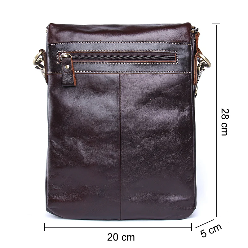 US $27.81 Contacts Hot 2020 Leather Bags Men High Quality Messenger Bags Small Travel Dark Brown Crossbody Shoulder Bag For Men