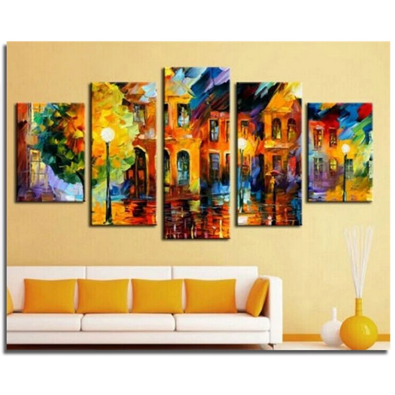 

Scenery sets Diy diamond embroidery painting square drill full rhinestone pasted cross stitch sitting room decorative drawing