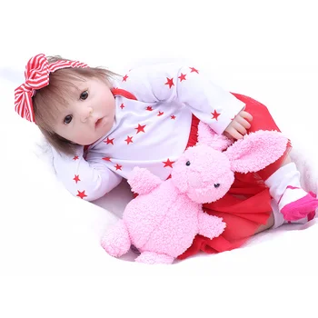 

NPK Real soft Body SIlicone Girl Reborn Babies Doll Toy Lifelike Newborn Princess Baby Doll Bonecas Bebes Reborn Menina 45cm