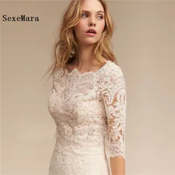 Hot Sale Bridal Jacket 3/4 length Sleeves Best Wedding Bolero Customized For Beautiful Bride High Quality Wedding Accessory