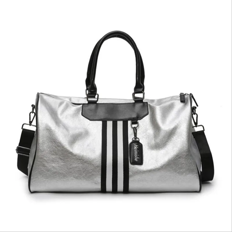 2019 New Unisex Sports Bag Lady Luggage in Travel Bags with Tag Duffel Gym Leather Women Yoga Fitness sac de sport Big | Багаж и сумки