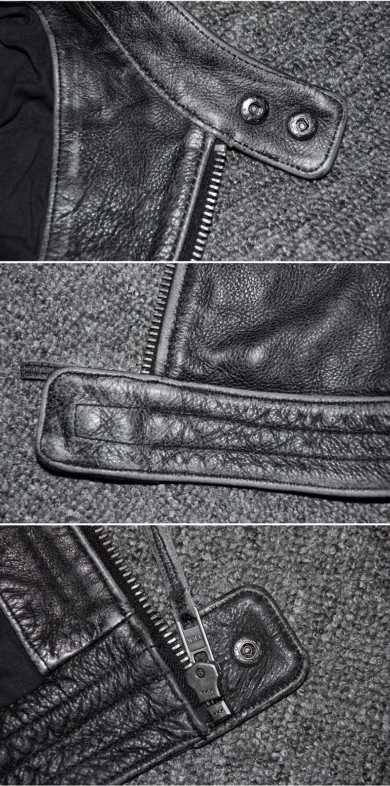 Vintage Genuine Leather Jacket Men Cow Leather Jacket Korean Motorcycle Slim Mens Leather Jacket Jaqueta De Couro 5680-1 YY999 western sheepskin coat