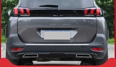 Для peugeot 3008 5008 Allure доступа Chrome сзади глушитель хвост конец украшение для труб крышка отделка 2pcs стайлинга автомобилей