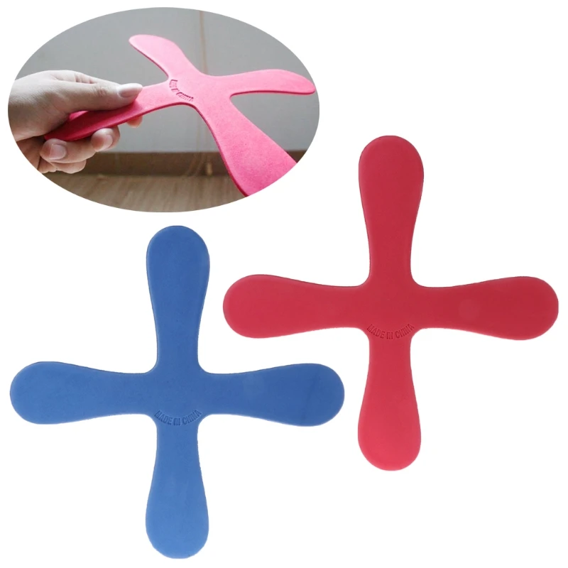 

Cross Shape Boomerang Flying Toys Outdoor Park Saucer Funny Game Children Sports Wooden Throw and Catch Flying Disc Kids Toy