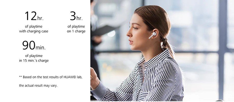 Huawei FreeBuds lite, беспроводные наушники, Micro-USB, Bluetooth 4,2, водонепроницаемые, IP54, управление нажатием, встроенный g-сенсор, 410 мАч, freebuds, наслаждайтесь