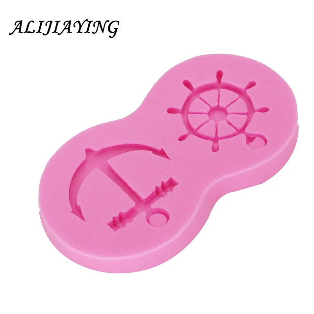 Csónak Hajó Horgonyos Szilikon Penész Fondant Torta Díszítő Szerszámok Csokoládé Gumpaste D0209 - Image 4