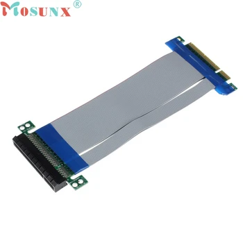 

mosunx Mecall PCI-E Express 8X Riser Card Extender Extension Flexible Cord Ribbon Cable