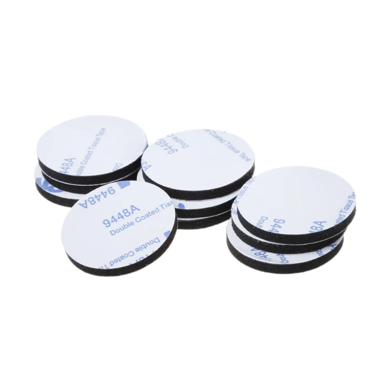 

10Pcs Black Foam Double-sided Adhesive Tapes Colloidal Mounting Sticky Round 30mm