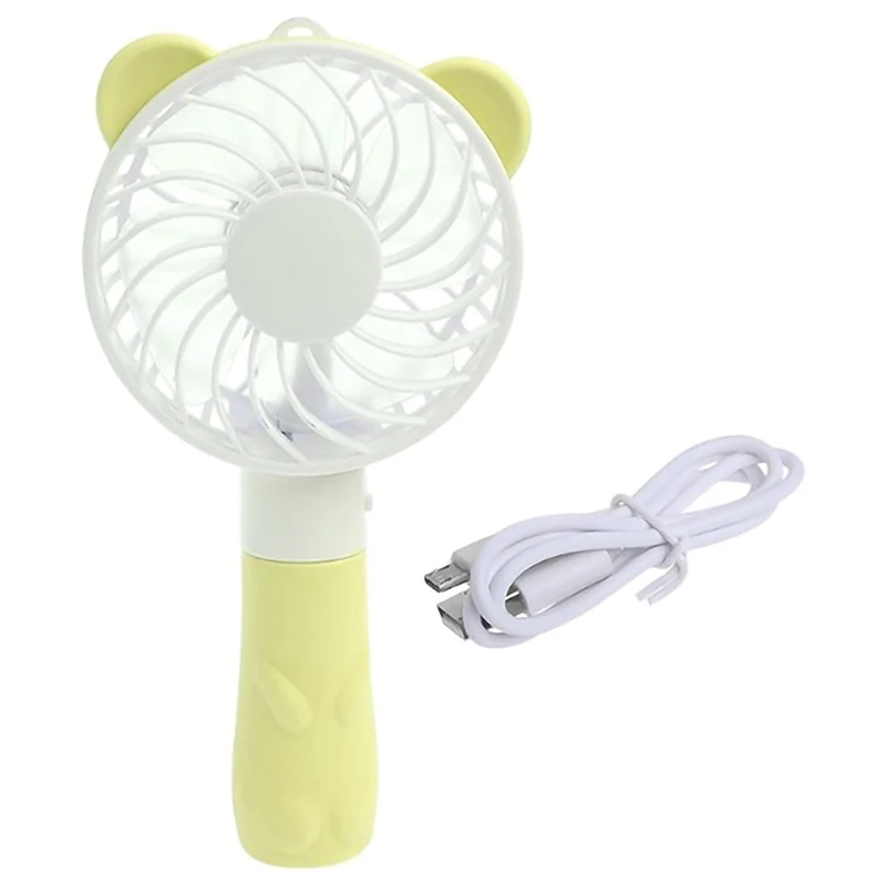 

Handheld Portable Fan Usb Charging Mini Fan Cute Cartoon Bear Charging Fan Outdoor Portable Fan