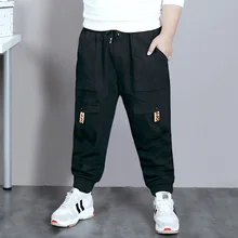 Pantalons pour garçons, pour l'école, pour grands, vêtement Long et respirant, de grande taille, pour les adolescents de 8 à 16 ans, automne décontracté