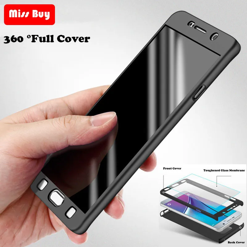 

Missbuy Case for Samsung galaxy Note 9 5 8 360 Full Case Protection Cover For Galaxy S9 Plus S8 S7 edge S6 With Screen Protector