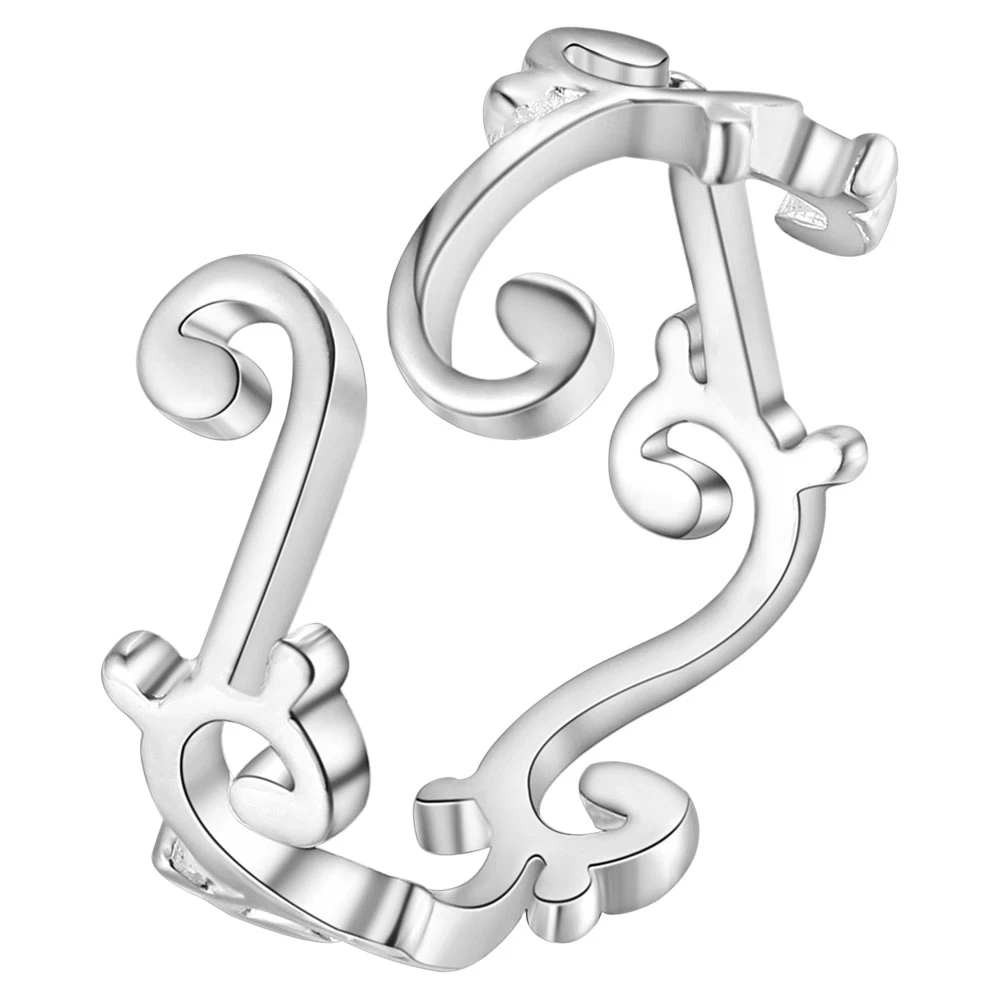 

925 jewelry Silver Plated Ring Charming Rose Wedding Rings For Women Valentine's gift PJ269