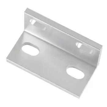 

L Type Bracket Silver Aluminum Angle Bracket Frame with Single/Double/Triple Hole for Openbuilds 3D Printer Parts Accessories