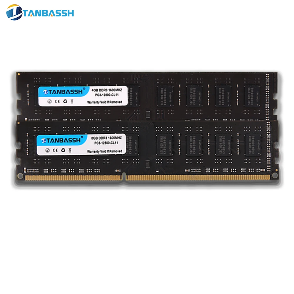 Память TANBASSH для ПК DDR3 4 ГБ 8 1600 МГц 1 35 в|Оперативная память| |