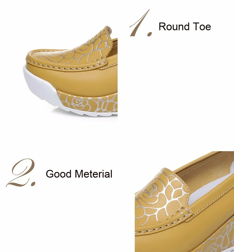 Print women flats shoes