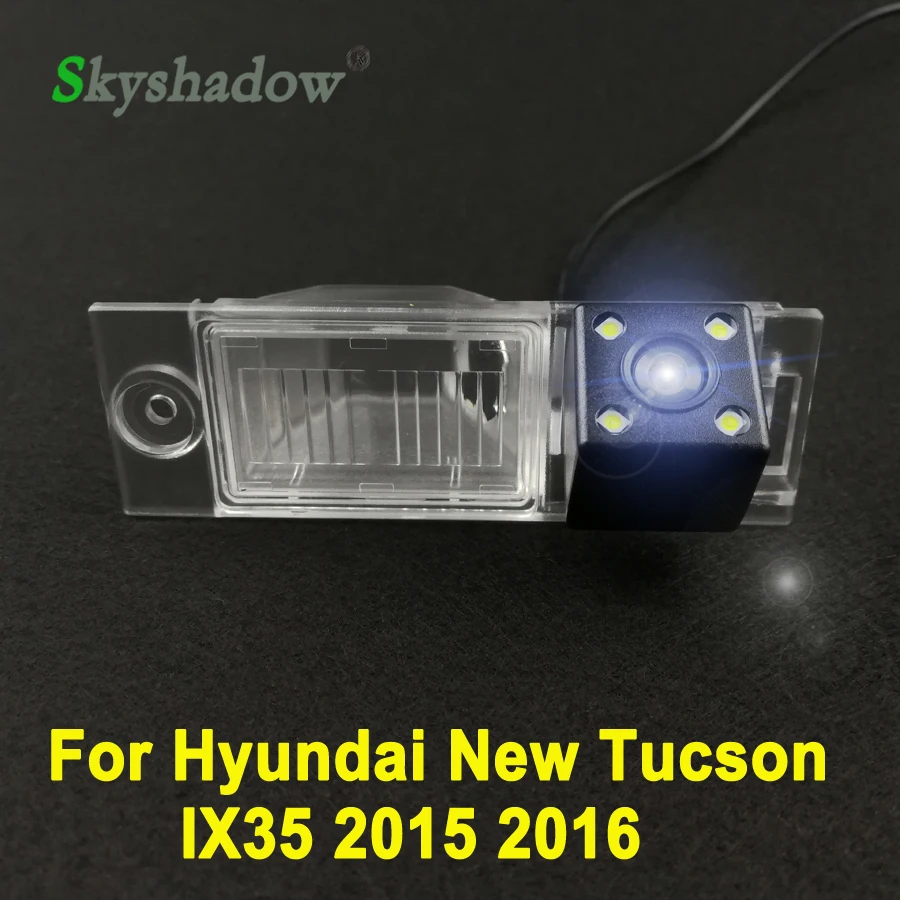 

For Hyundai New Tucson IX35 2015 2016 HD Car CCD 4 LED Night Vision Reverse Backup Parking Rearview Reversing Rear View Camera