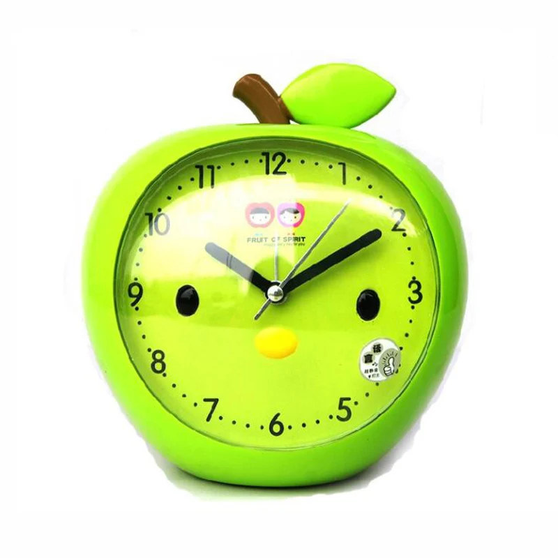 M.Sparkling Very Cute Apple Alarm Clock There Clock Girls for Children