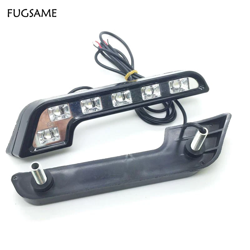 

Fashion Cool Style L Shape LED White Daytime Driving Running Light Fog Lamp For Mazda 3 6 X5 X5 M5 Toyota Honda Opel Ford VW