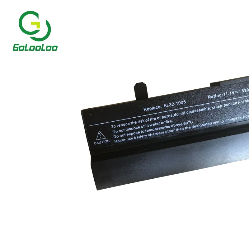 Black 5200mAh Laptop battery for Asus battery Eee PC 1001HA 1005 1005H 1005HA AL31-1005 AL32-1005 PL32-1005 Black 5200mAh Laptop battery for Asus battery Eee PC 1001HA 1005 1005H 1005HA AL31-1005 AL32-1005 PL32-1005