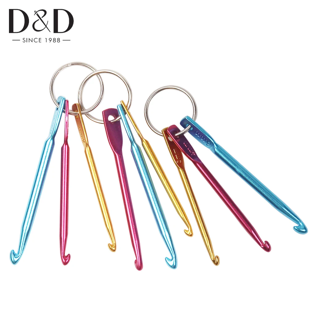 

3Sizes/set Mini Aluminum Crochet Hooks Multicolour DIY Crafts Tools Crochet Hook Set Knitting Needle Hand Knitting Tool