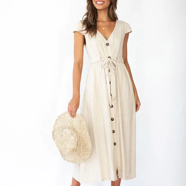 beige sundress
