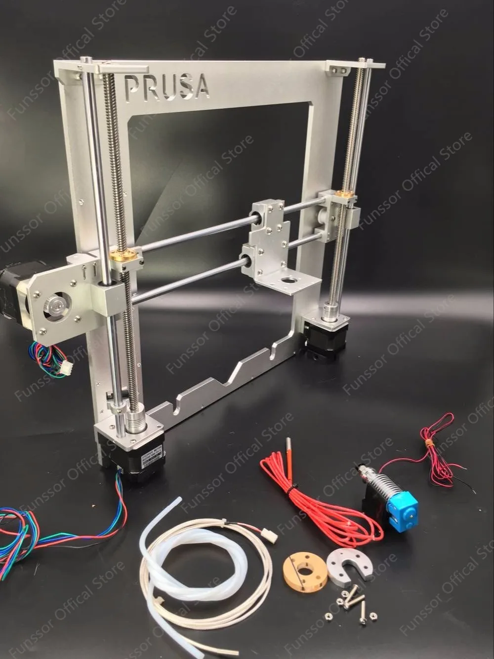 

Funssor Update Prusa i3 frame kit With V6 PT100/104GT2 thermistor hotend kit aluminum alloy Anodized silver color