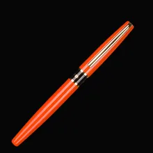 Шариковая ручка dika wen 8802 Высококачественная оранжевая шариковая ручка 0,5 мм черные чернила Заправка металлическая шариковая ручка для школьные принадлежности