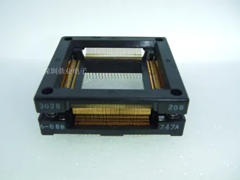 

QFP208 TQFP208 3028-208-6-08B-47A Burn-in Socket gold plating IC testing seat Test Socket test bench