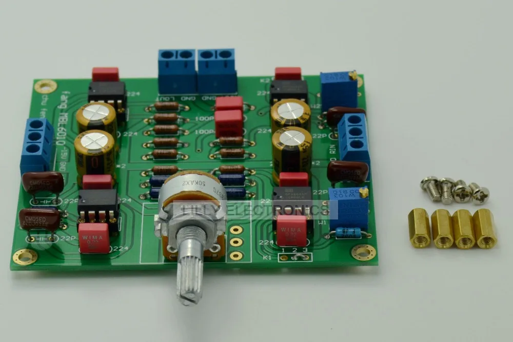 Preamplifier Board 2x OPA604AP+2x OPA2604AP Finished Board DC+/ 15V