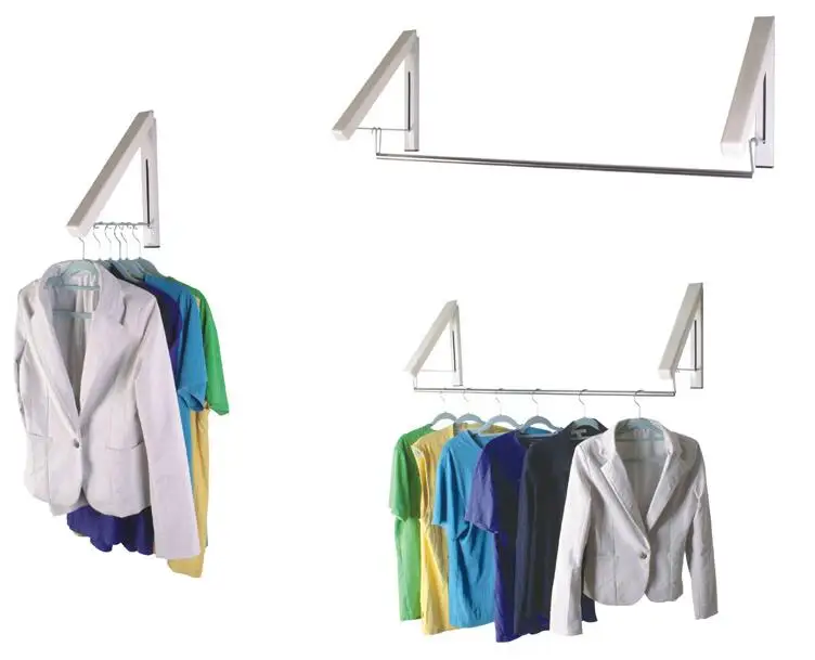 High quality Magic Hidden wall hangers Folding Clothes Drying Racks