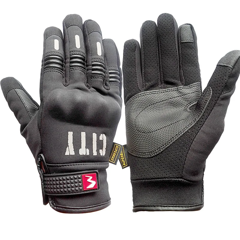 Motorcycle Glove Man Touch Screen Cycling Racing Full Finger Summer Motorbike Moto Bicycle Bike Reflective Motocross