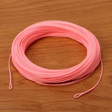 Рыболовная мечта 100FT Fly Line WF1F/2F/3F/4F/5F/6F/7F/8F/9F Вес вперед розовый цвет Fly Рыболовная линия с двумя сварными петлями