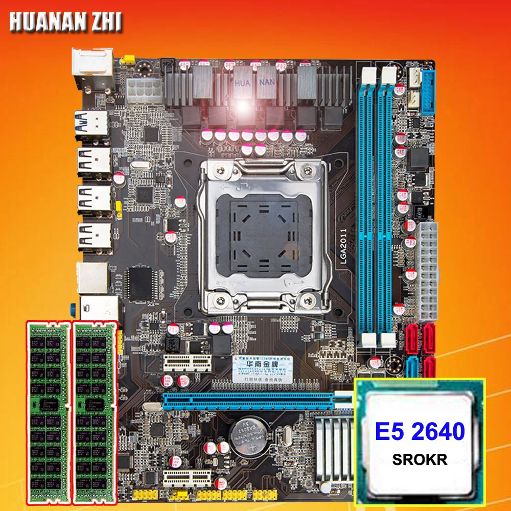 Computer DIY HUANAN ZHI X79 Micro ATX motherboard CPU RAM combos CPU