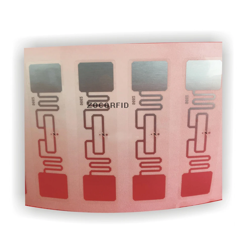 1000 шт/рулон 9662 UHF RFID стикер ISO18000 6C (6B) H3 860 960 МГц Метка 73 5X21 2 мм|label label|stickers stickerslabel tag |