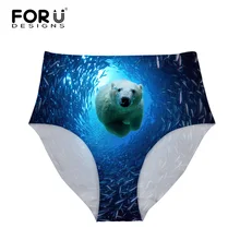 FORUDESIGNS/бразильские бикини танкини купальники Рыба Акула Дельфин печать плавки сексуальные купальники шорты для женщин