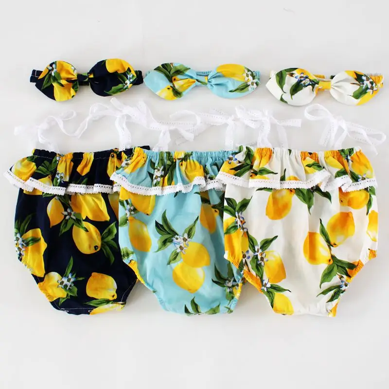 lemon romper baby girl