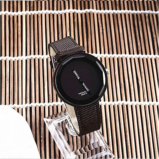 WoMaGe Лидер продаж женские часы простые кожаные женские часы модные женские часы reloj mujer zegarek damski - Цвет: Коричневый