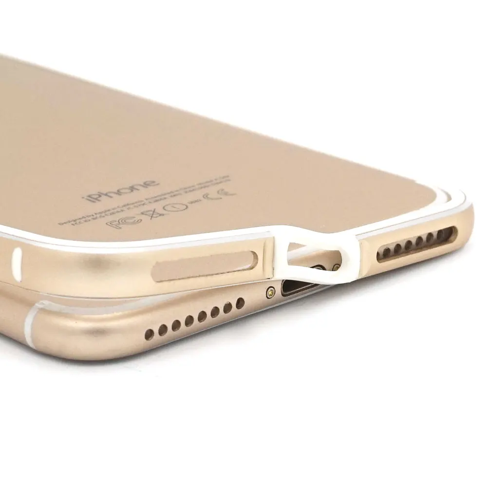 Portefeuille For iPhone 8 Bumper Case Aluminum TPU Hybrid Shockproof Bumper Case for iPhone 7 Plus 6 6S 7plus Frame Accessories (4)