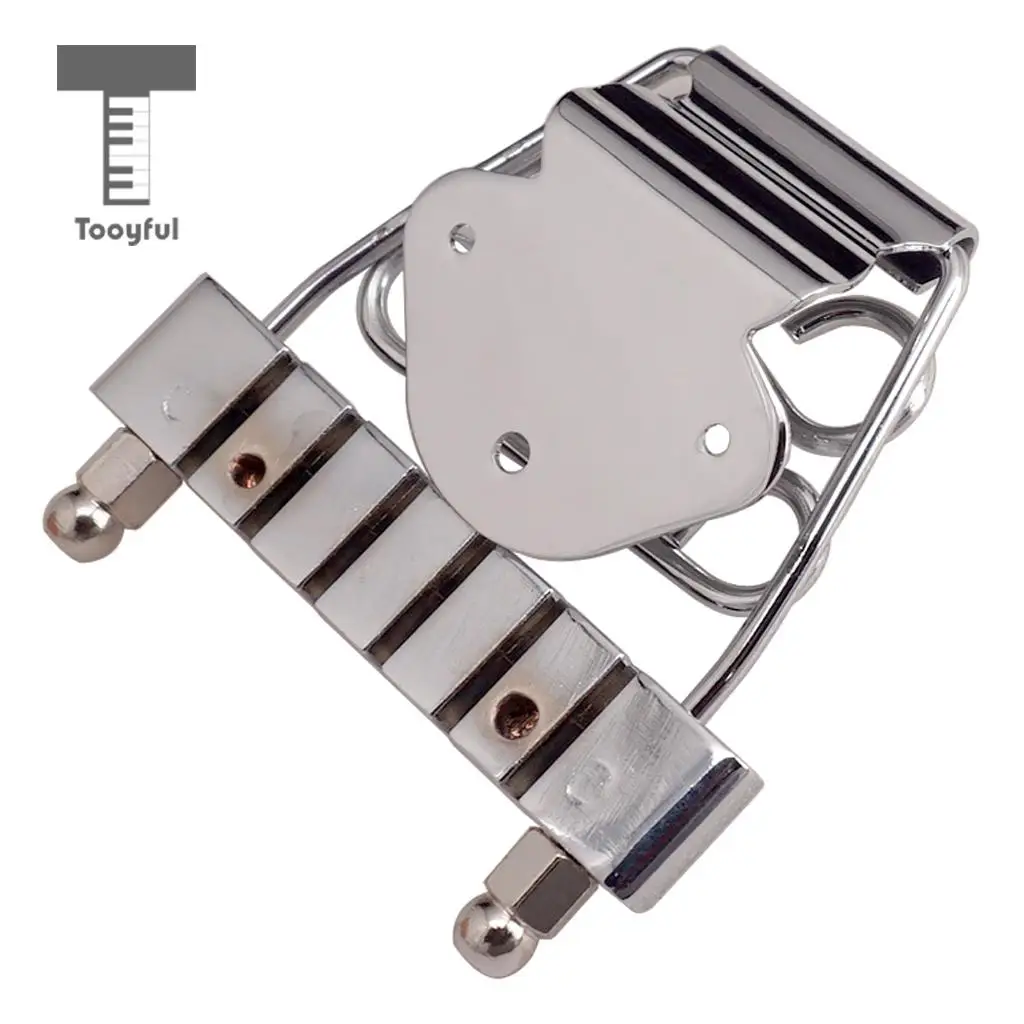 Tooyful Trapeze Tailpiece Deluxe for 6-String Hollow Semi Hollow Archtop Jazz Guitar